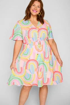 Lorraine Designs Casual Dresses | Mini Dresses*Siena Rainbow Vibing Dress