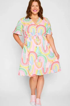 Lorraine Designs Casual Dresses | Mini Dresses*Siena Rainbow Vibing Dress