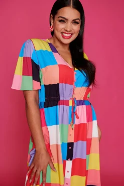 Lorraine Designs Casual Dresses | Fit & Flare Dresses*Siena Rubik's Cube Dress