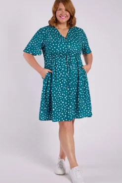 Lorraine Designs Casual Dresses | Mini Dresses*Siena Teal Spot Dress