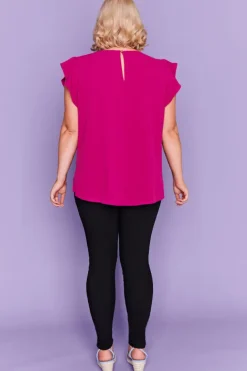 Lorraine Designs Tops*Sister Magenta Blouse