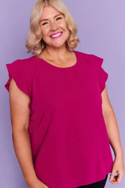 Lorraine Designs Tops*Sister Magenta Blouse