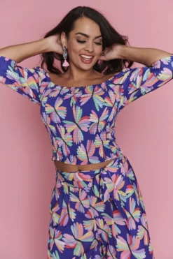 Lorraine Designs Tops*Smile Flutterbies Top