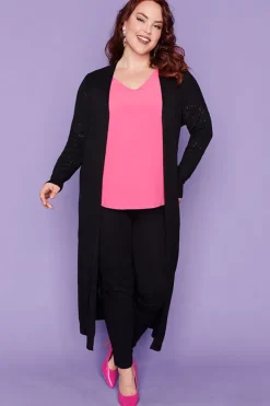 Layo Knits & Cardigans*Smita Black Long Cardi