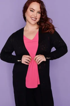 Layo Knits & Cardigans*Smita Black Long Cardi