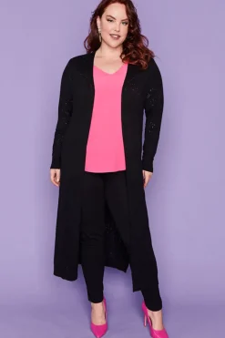 Layo Knits & Cardigans*Smita Black Long Cardi
