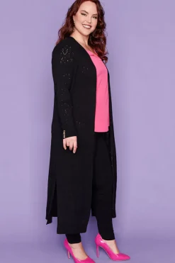 Layo Knits & Cardigans*Smita Black Long Cardi