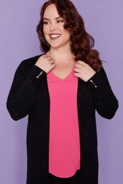 Layo Knits & Cardigans*Smita Black Long Cardi