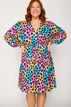 Lorraine Designs Casual Dresses | Fit & Flare Dresses*Sofia Trio Cheetah Dress