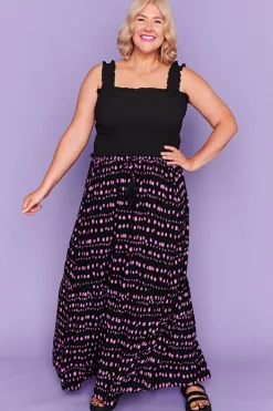 Little Party Dress Tops*Sophie Black Crop Top