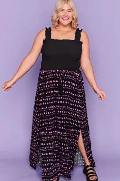 Little Party Dress Tops*Sophie Black Crop Top