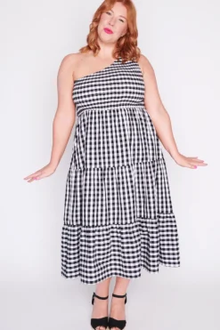 Lorraine Designs Casual Dresses | Midi Dresses*Spencer Black Gingham Dress