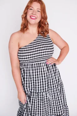Lorraine Designs Casual Dresses | Midi Dresses*Spencer Black Gingham Dress