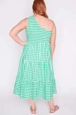 Lorraine Designs Casual Dresses | Midi Dresses*Spencer Green Gingham Dress