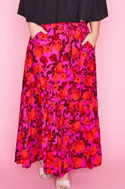 Label of Love Skirts*Stella Pink & Red Skirt