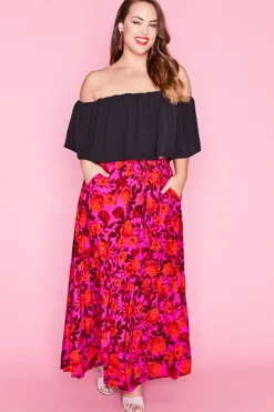 Label of Love Skirts*Stella Pink & Red Skirt