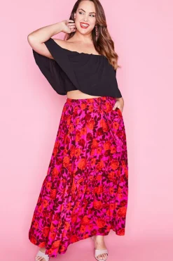 Label of Love Skirts*Stella Pink & Red Skirt