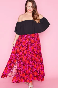 Label of Love Skirts*Stella Pink & Red Skirt