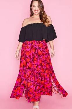 Label of Love Skirts*Stella Pink & Red Skirt