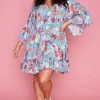 Label of Love Casual Dresses | Fit & Flare Dresses*Step Aside Blue Floral Dress