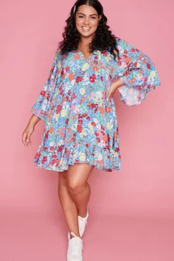 Label of Love Casual Dresses | Fit & Flare Dresses*Step Aside Blue Floral Dress