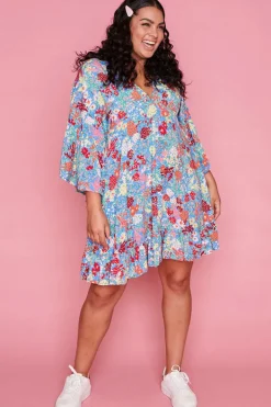 Label of Love Casual Dresses | Fit & Flare Dresses*Step Aside Blue Floral Dress