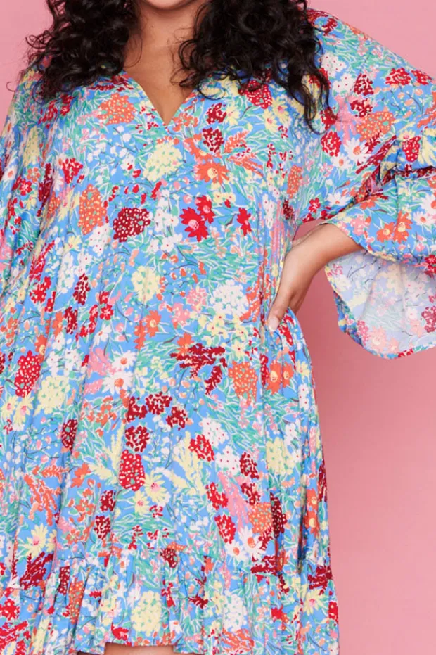 Label of Love Casual Dresses | Fit & Flare Dresses*Step Aside Blue Floral Dress