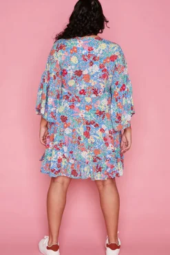 Label of Love Casual Dresses | Fit & Flare Dresses*Step Aside Blue Floral Dress
