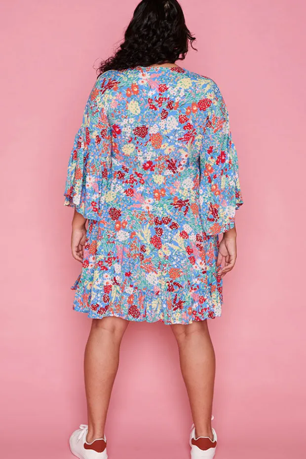 Label of Love Casual Dresses | Fit & Flare Dresses*Step Aside Blue Floral Dress