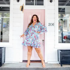 Label of Love Casual Dresses | Fit & Flare Dresses*Step Aside Blue Floral Dress