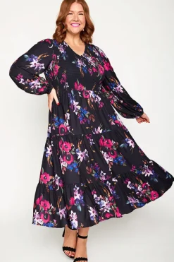 Lorraine Designs Casual Dresses | Fit & Flare Dresses*Stevie Night Flower Dress
