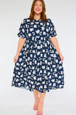 Lorraine Designs Shift Dresses | Loose Dresses*Superstar Caticorns Navy Dress