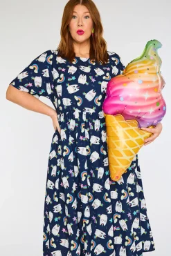Lorraine Designs Shift Dresses | Loose Dresses*Superstar Caticorns Navy Dress