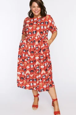 Lorraine Designs Shift Dresses | Loose Dresses*Superstar Puppy Christmas Dress