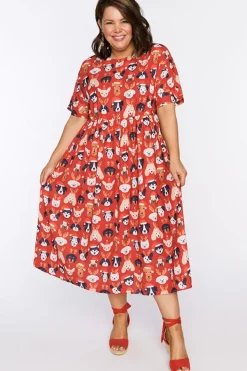 Lorraine Designs Shift Dresses | Loose Dresses*Superstar Puppy Christmas Dress