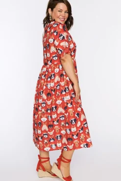 Lorraine Designs Shift Dresses | Loose Dresses*Superstar Puppy Christmas Dress