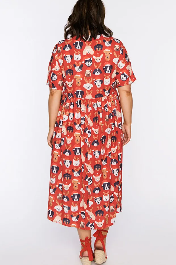Lorraine Designs Shift Dresses | Loose Dresses*Superstar Puppy Christmas Dress