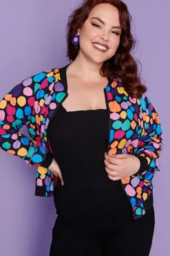 Lorraine Designs Jackets & Coats*Sutton Rainbow Pebble Spots Jacket