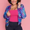 Lorraine Designs Jackets & Coats*Sutton Rainbow Zebra Jacket