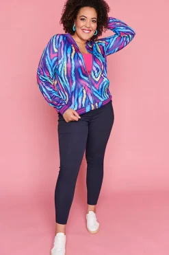 Lorraine Designs Jackets & Coats*Sutton Rainbow Zebra Jacket
