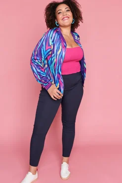 Lorraine Designs Jackets & Coats*Sutton Rainbow Zebra Jacket