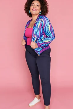 Lorraine Designs Jackets & Coats*Sutton Rainbow Zebra Jacket