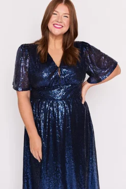Lorraine Designs Sequin Dresses | Cocktail Dresses*Tamie Cobalt Party Sequins Dress