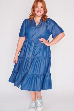Lorraine Designs Casual Dresses | Shirt Dresses*Tammie Chambray Dress