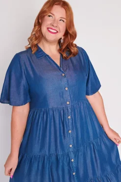 Lorraine Designs Casual Dresses | Shirt Dresses*Tammie Chambray Dress