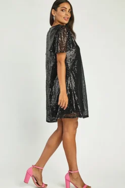Lorraine Designs Loose Dresses | Casual Dresses*Taylor Black Sequin Dress