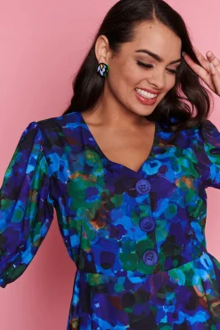 Lorraine Designs Casual Dresses | Fit & Flare Dresses*Tess Midnight Garden Dress