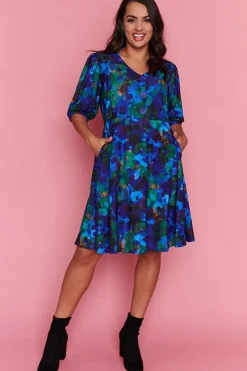 Lorraine Designs Casual Dresses | Fit & Flare Dresses*Tess Midnight Garden Dress