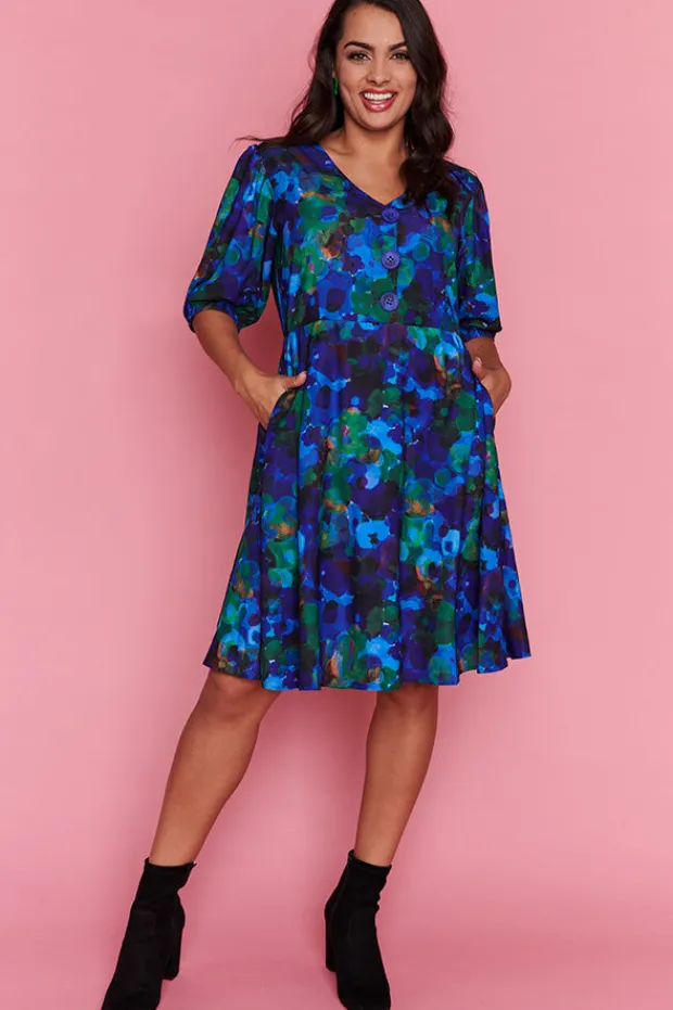 Lorraine Designs Casual Dresses | Fit & Flare Dresses*Tess Midnight Garden Dress