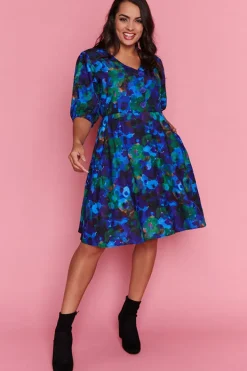 Lorraine Designs Casual Dresses | Fit & Flare Dresses*Tess Midnight Garden Dress